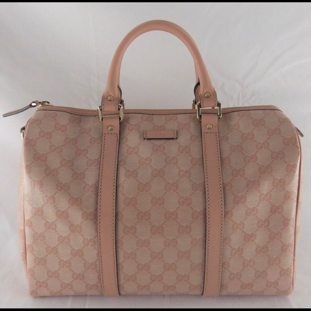 Authentic Gucci Joy Boston Patent Coated Canvas - Picture 1 of 7